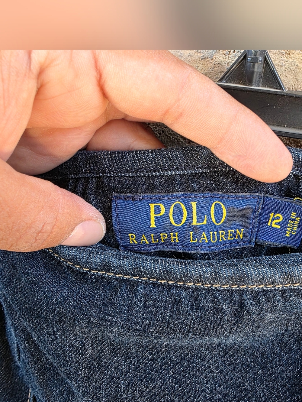 Polo Ralph Lauren Girls Denim Pleated Wrap Skirt - Size 12 (Fits Woman XXS/00) - Picture 5 of 10